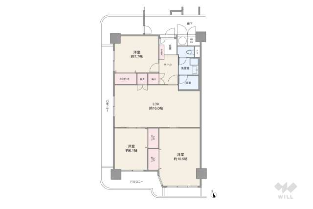 ジークレフ第2武庫川:間取り図面