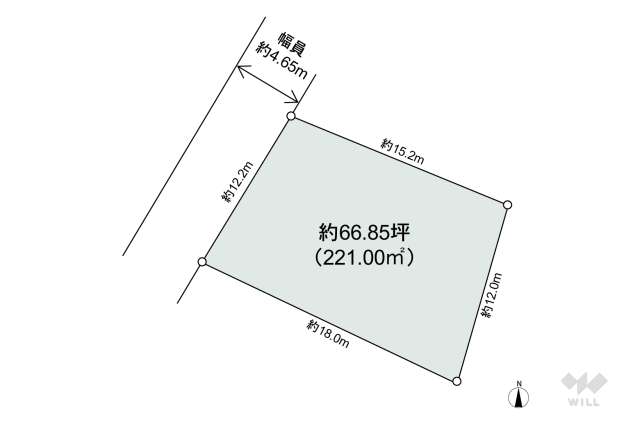 名古屋市守山区翠松園2丁目 土地:間取り図面