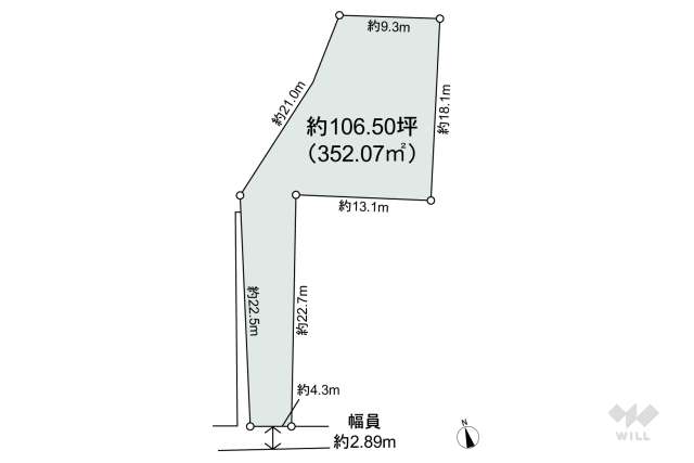 名古屋市中川区富田町大字千音寺字中地 土地:間取り図面