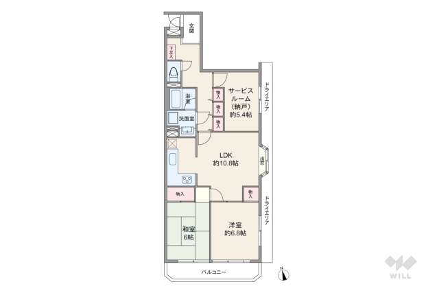 扶桑ハイツ南生田の杜:間取り図面