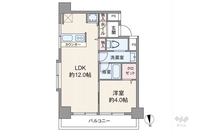 モナーク大井:間取り図面