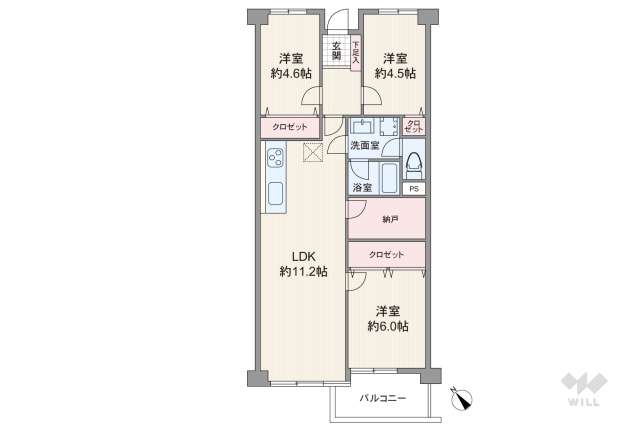 ドミール川口:間取り図面