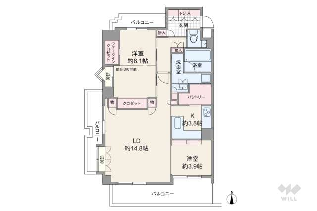 三旺マンション第2猫洞:間取り図面