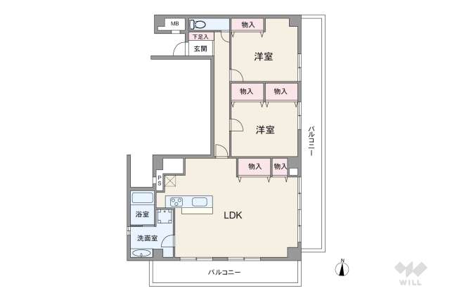 葛谷ダイアパレス栄:間取り図面