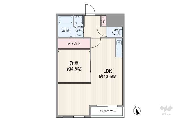 シャンティー九条:間取り図面