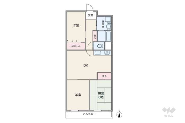 南塚口パークマンションＡ棟:間取り図面