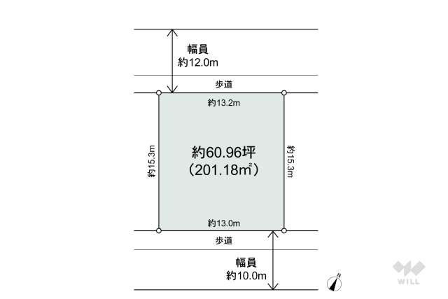 宝塚市中山桜台4丁目 土地:間取り図面