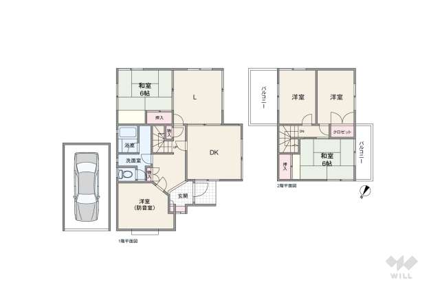 豊能郡豊能町光風台6丁目 一戸建て:間取り図面
