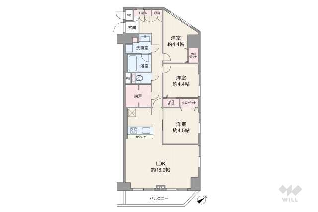 エンゼルハイム新川崎第3:間取り図面