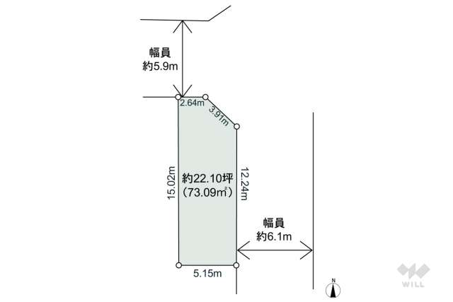 摂津市新在家1丁目 土地:間取り図面