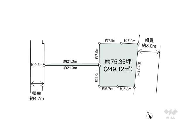 宝塚市千種4丁目 土地:間取り図面