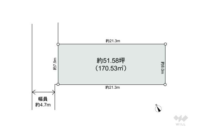 宝塚市千種4丁目 土地:間取り図面