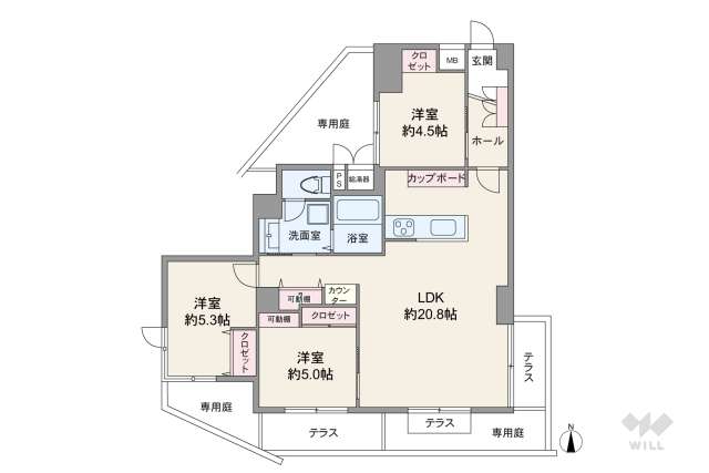 ライオンズマンション八事鶯谷:間取り図面