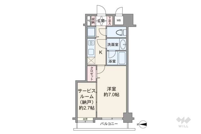パレステュディオ三番町:間取り図面
