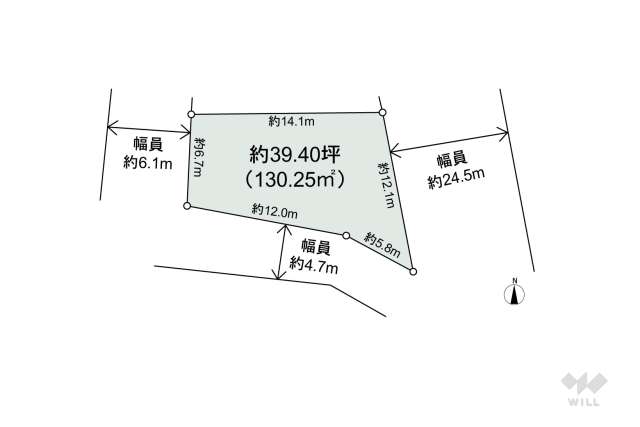 名古屋市千種区下方町7丁目 土地:間取り図面