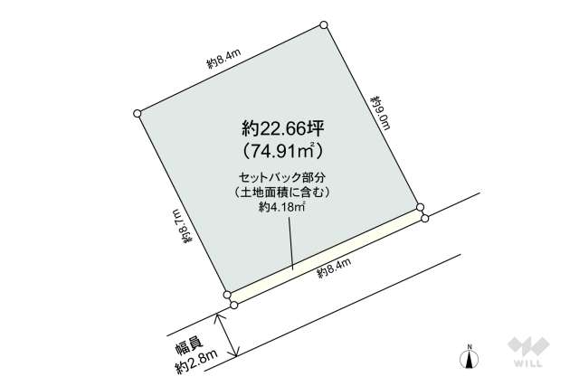 神戸市灘区泉通5丁目 土地:間取り図面