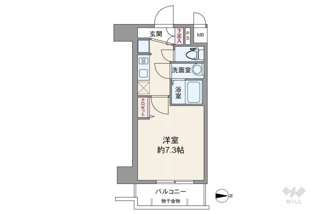 ララプレイス四天王寺前夕陽ヶ丘プルミエ:間取り図面