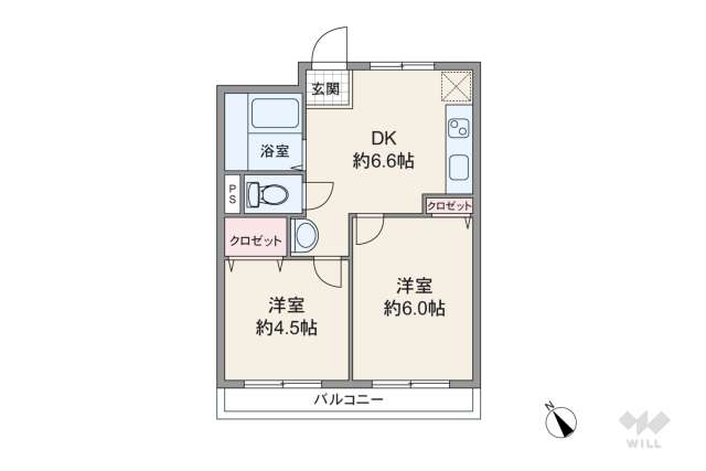 亀有白鳥マンション:間取り図面