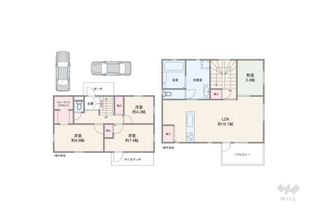 宝塚市山手台東5丁目 一戸建て:間取り図面