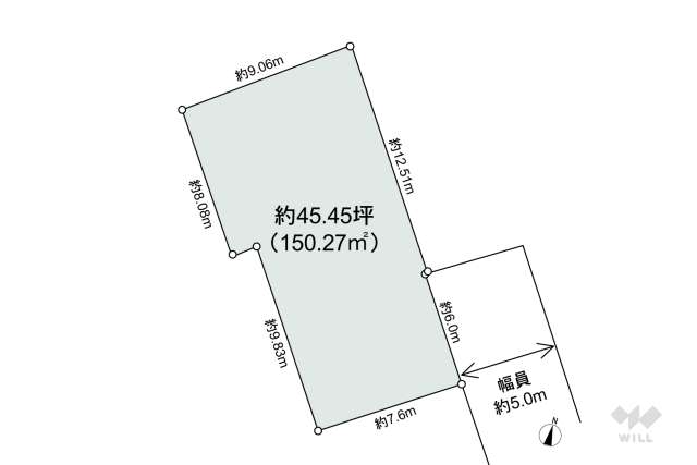 名古屋市名東区西山台 土地:間取り図面