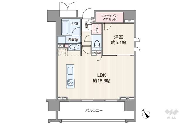 ザグランプルーヴ上馬:間取り図面