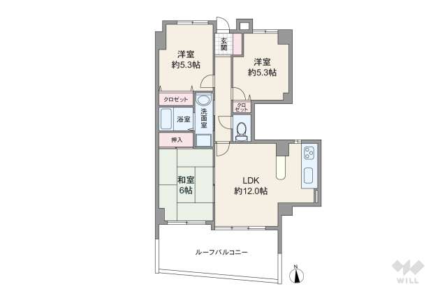 グレイス八幡:間取り図面