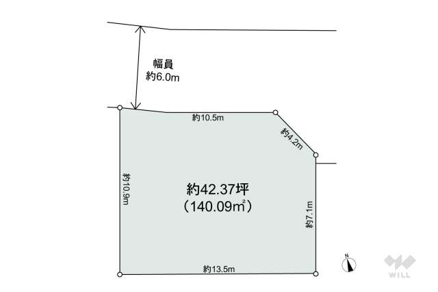 瀬戸市坂上町 土地:間取り図面