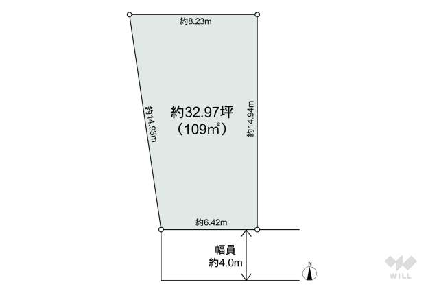 宝塚市御殿山4丁目 土地:間取り図面