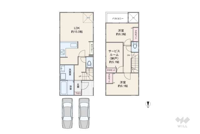 名古屋市中村区剣町 一戸建て:間取り図面
