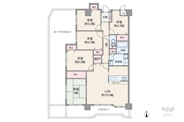 アメニティ第2築地:間取り図面
