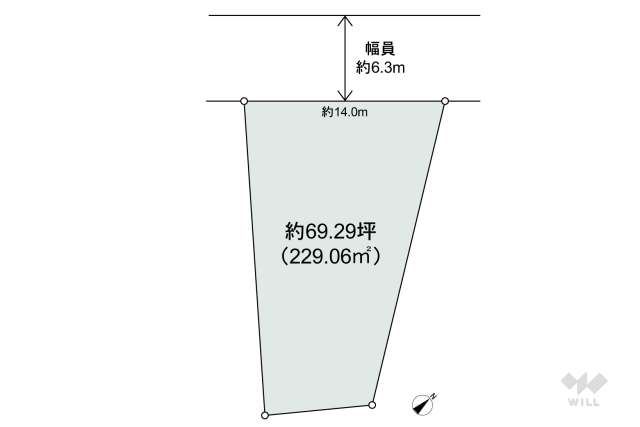 名古屋市昭和区西畑町 土地:間取り図面