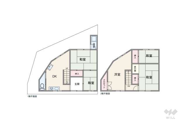 尼崎市南七松町2丁目 テラスハウス:間取り図面