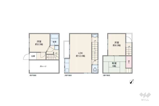 摂津市鳥飼下3丁目 一戸建て:間取り図面