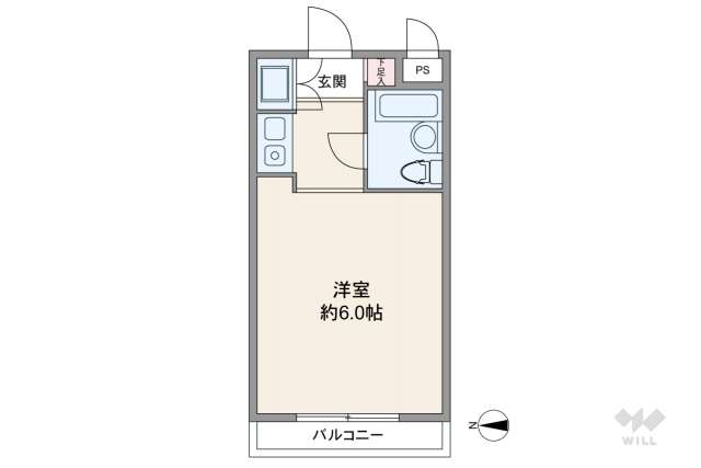 パレドールお花茶屋:間取り図面