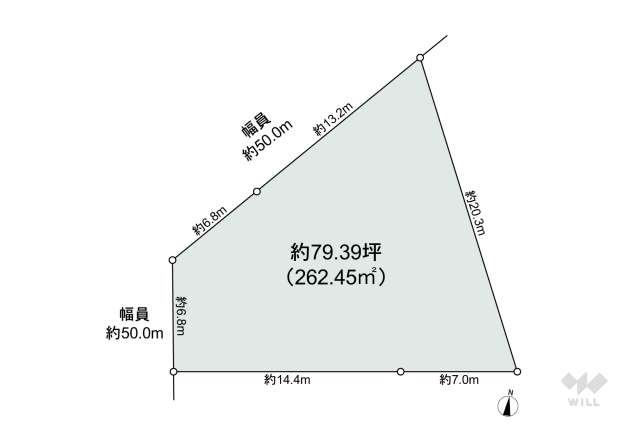 名古屋市中区古渡町 土地:間取り図面