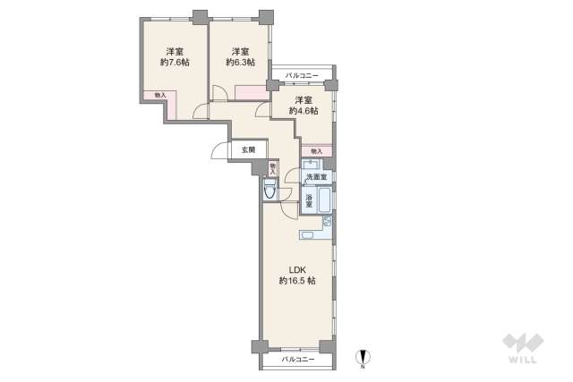 パレ・ドール蒲田:間取り図面