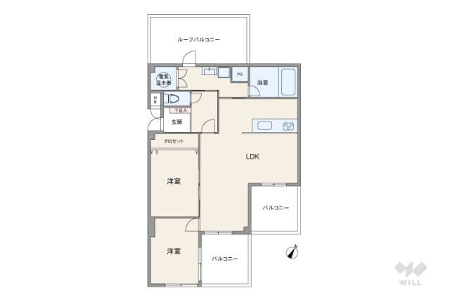 ライオンズマンション覚王山:間取り図面