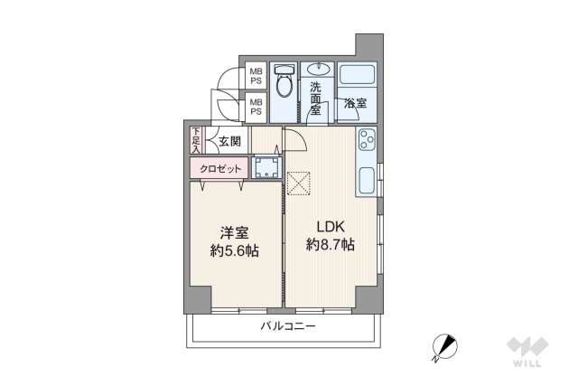 コスモ仲池上:間取り図面