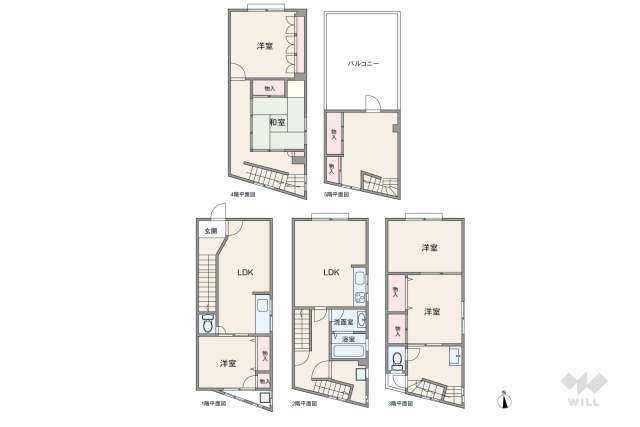 尼崎市昭和通2丁目 一戸建て:間取り図面