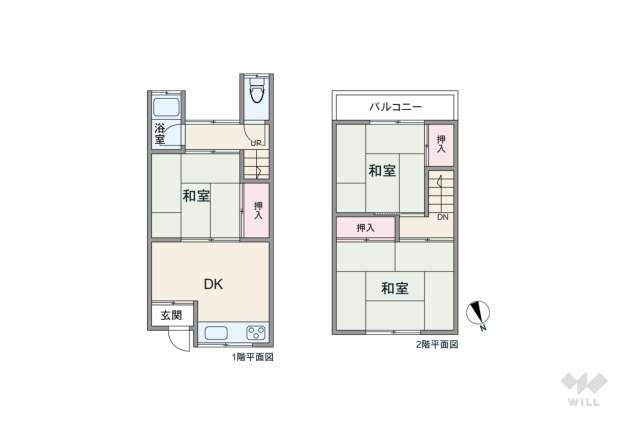尼崎市南武庫之荘12丁目 一戸建て:間取り図面