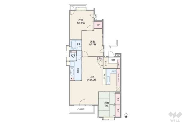 ポラーノ園和:間取り図面