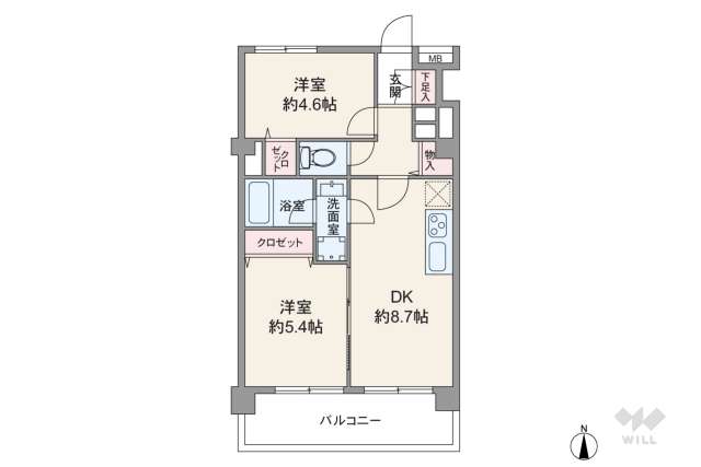 西荻窪パールハイツ:間取り図面