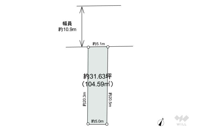 名古屋市瑞穂区玉水町1丁目 土地:間取り図面