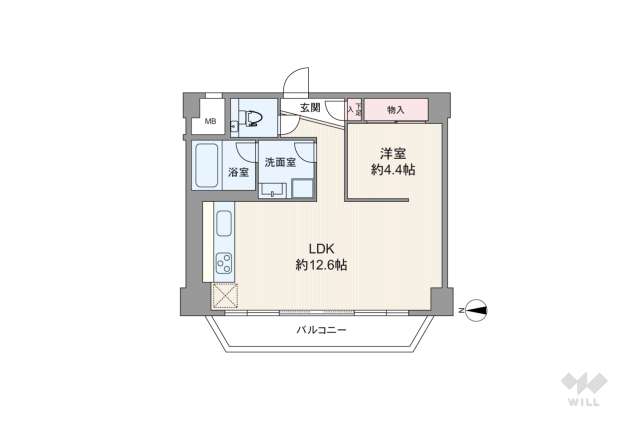 ラ・アトレ御苑内藤町グランガーデン:間取り図面