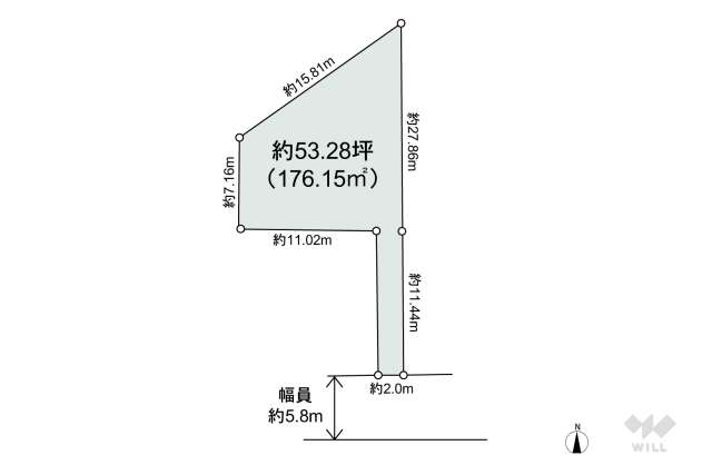川西市寺畑2丁目 土地:間取り図面