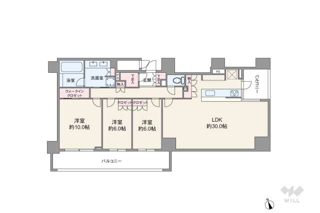 クラッシィタワー新宿御苑:間取り図面