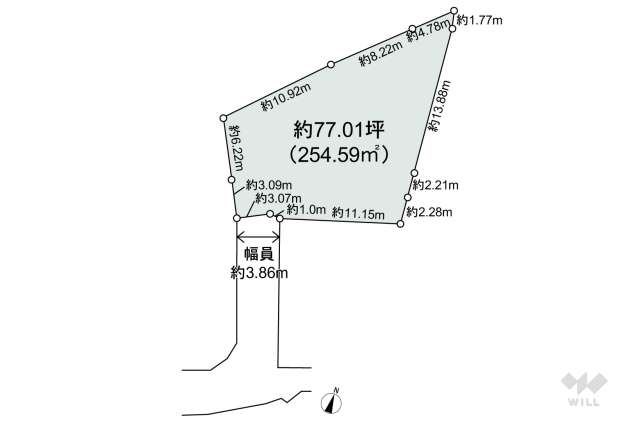 宝塚市桜ガ丘 土地:間取り図面