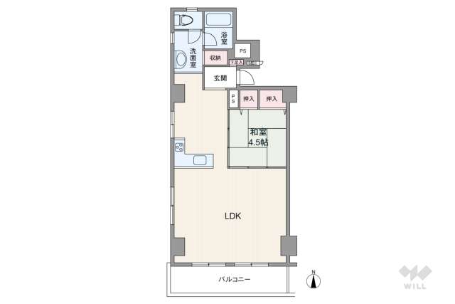 ネオハイツ錦:間取り図面