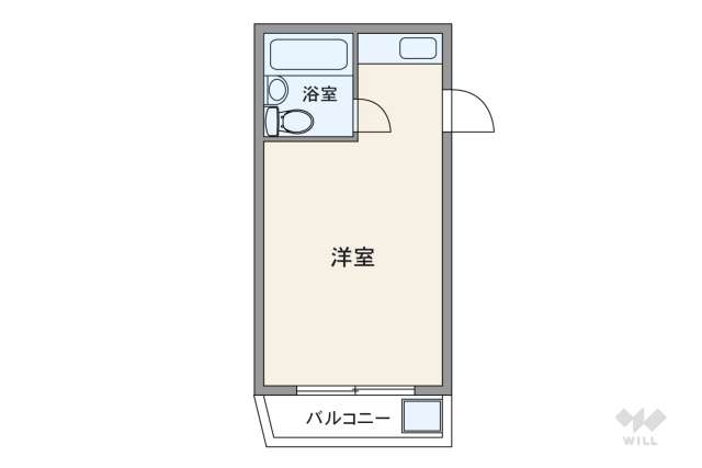 朝日弁天町マンション:間取り図面
