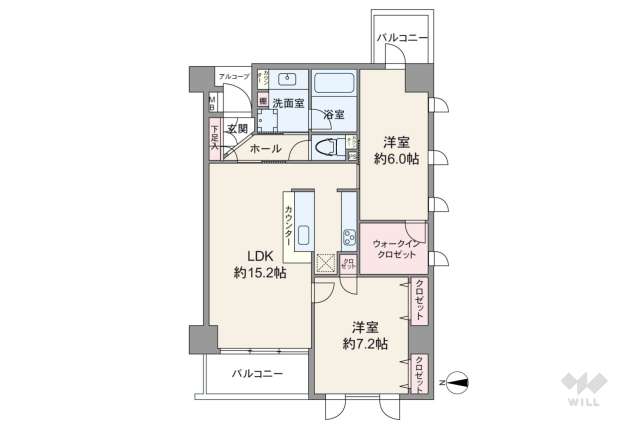 サンクタスガーデン砧:間取り図面